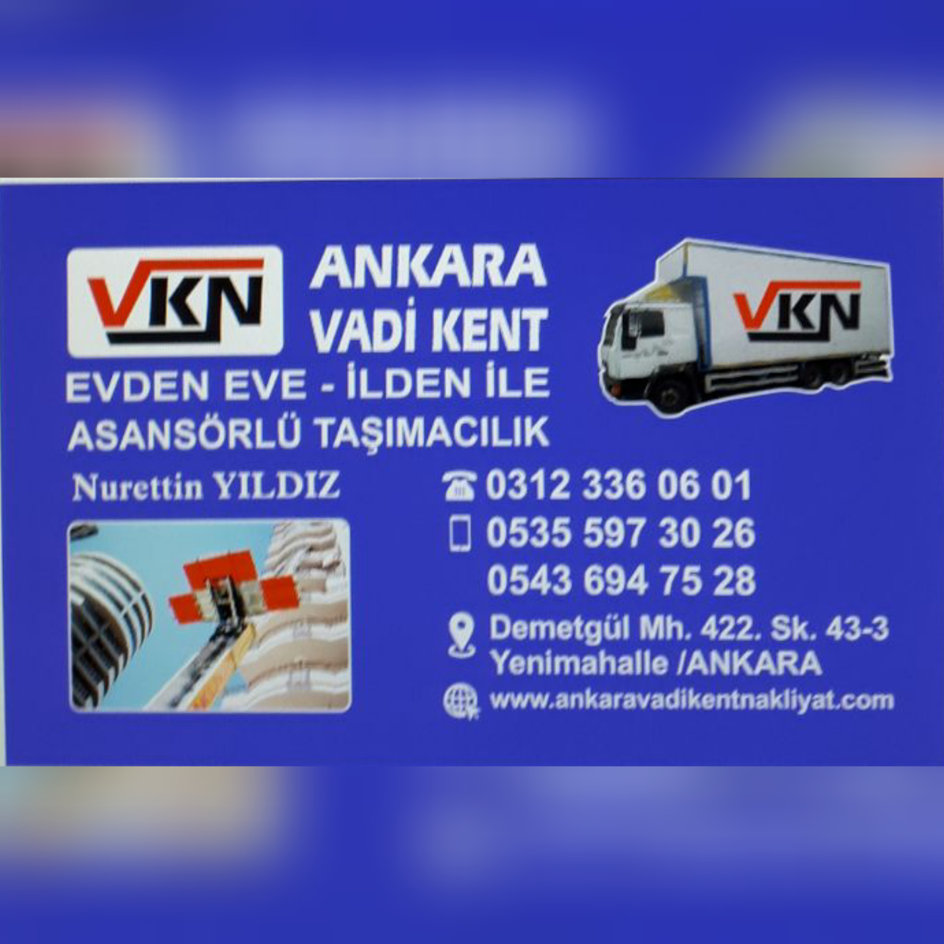 ANKARA VADİKENT NAKLİYAT Evden Eve Nakliyat Platformu